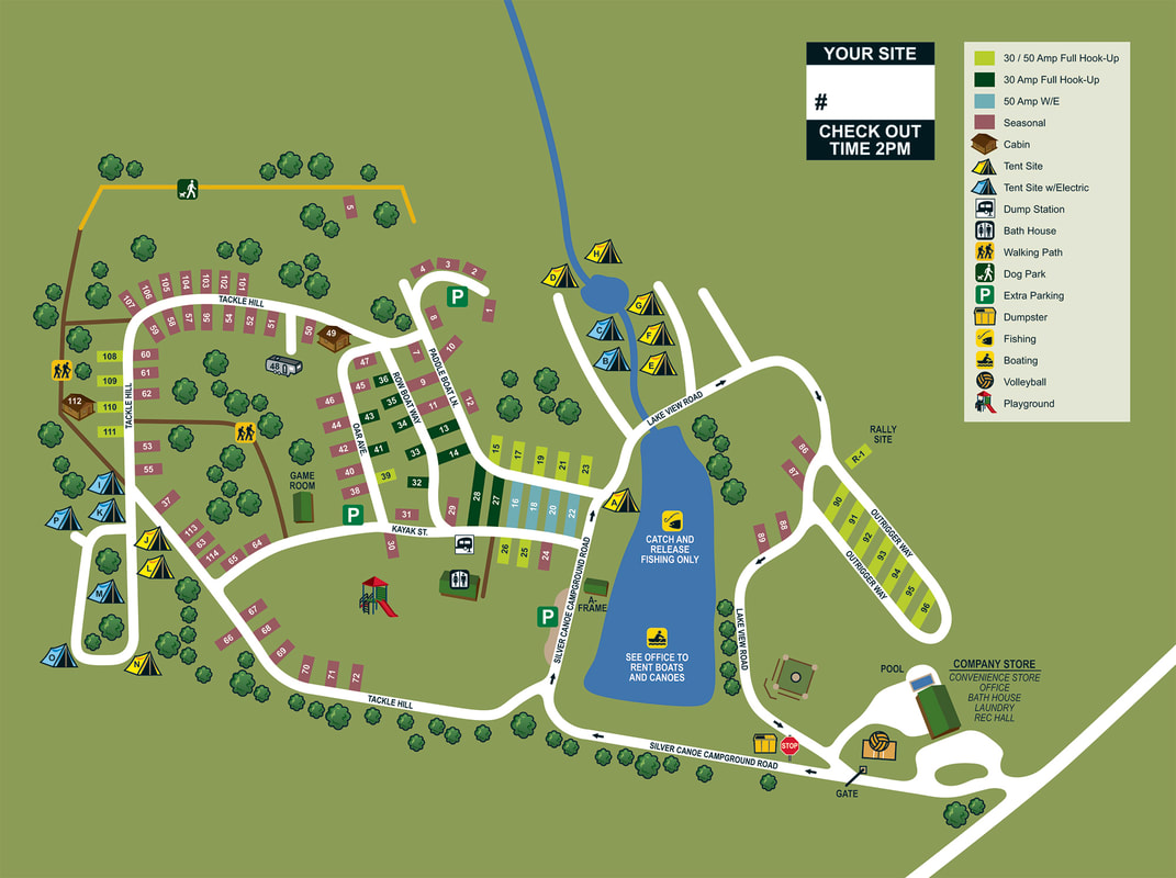 Campground Map & Rules - Silver Canoe Campground (724)783-6000